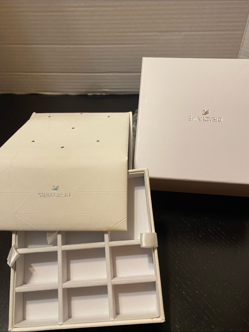 Swarovski White Jewelry and Watch Organizer Box